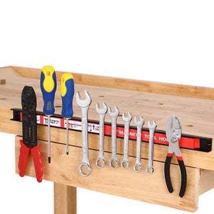 3pz Barra Magnetica Portautensili Supporto Porta Attrezzi Lavoro Coltelli 46cm
