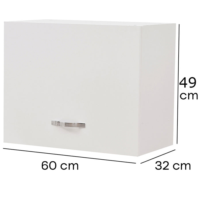 Pensile da Cucina Ribaltabile Muro Armadio Sospeso Parete Colore Bianco