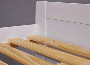 LETTO PER BAMBINI RAGAZZI 90X200 DESERT RAIN 3+1 CASSETTI cm98x63x205 BIANCO