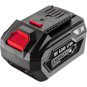 Topex 58g086 batteria energy+ 18 18v, li-ion 6.0ah ds