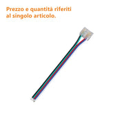 Alcapower Connettore con cavo per Strisce LED COB RGBW ad alte prestazioni per collegamento professionale tra striscia LED e controller di sistema