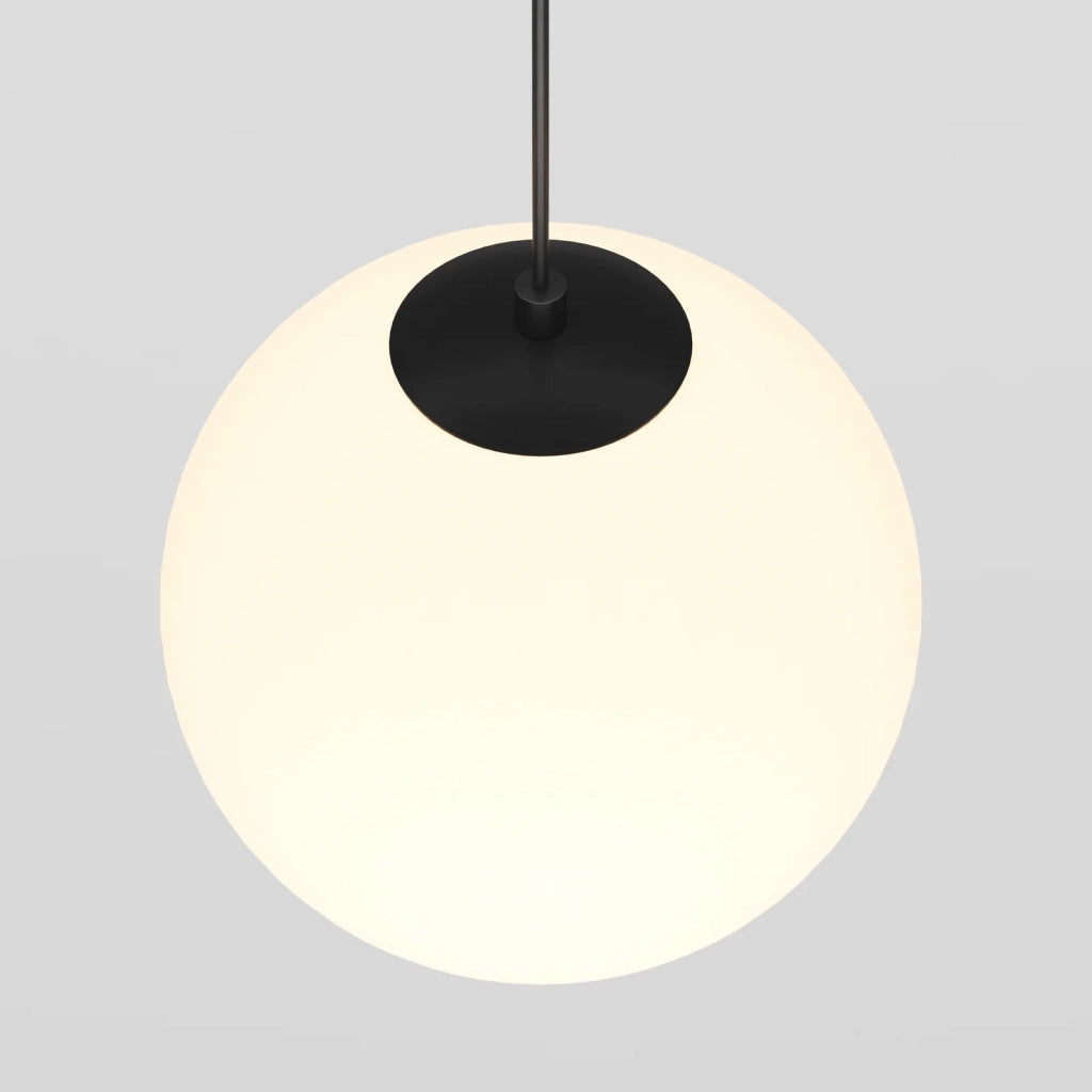 Maytoni Lampada da binario a sospensione Exility Luna 1 luce LED integrato nero vetro
