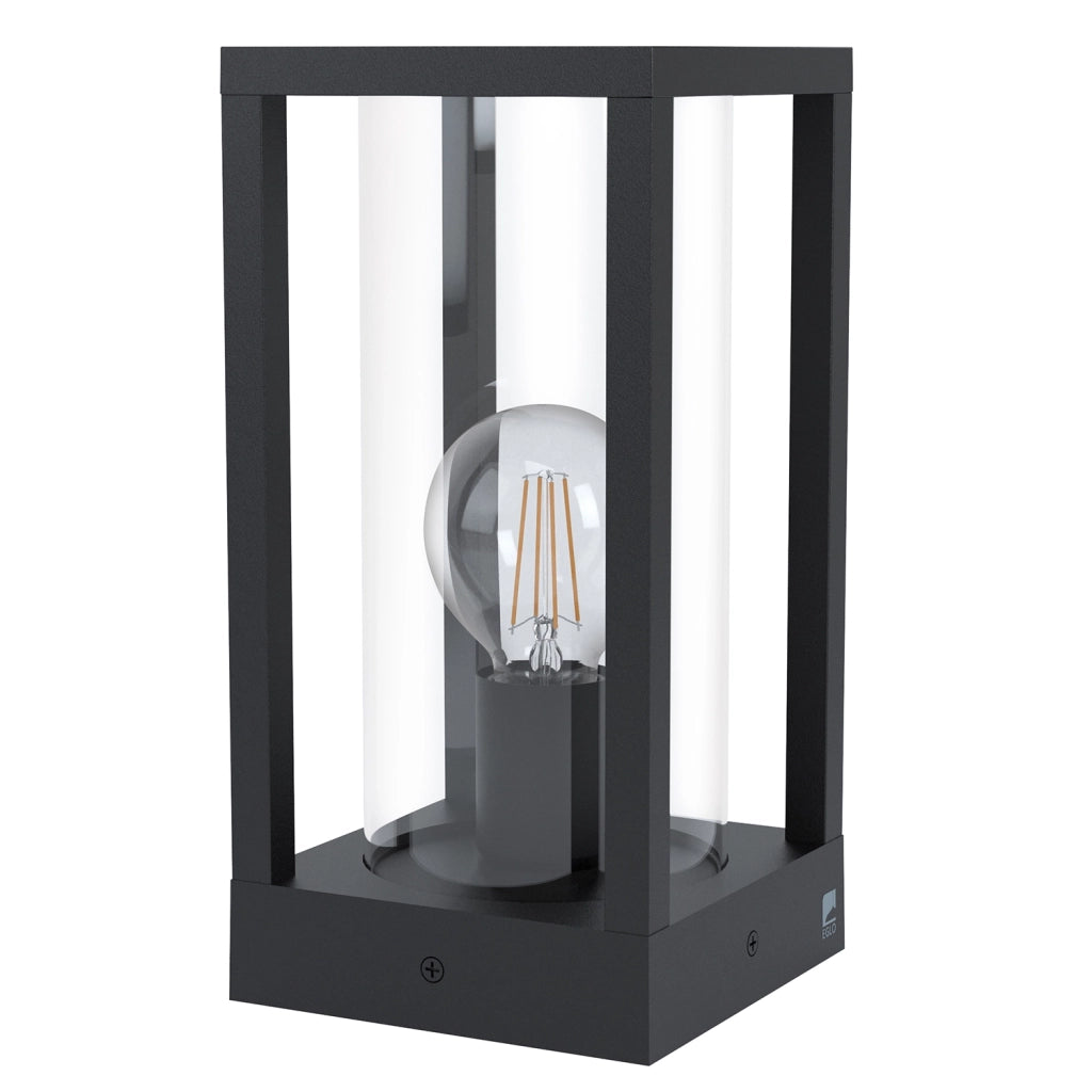 Piantana Esterno Contemporaneo Cascinetta Alluminio Nero E27