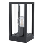 Piantana Esterno Contemporaneo Cascinetta Alluminio Nero E27