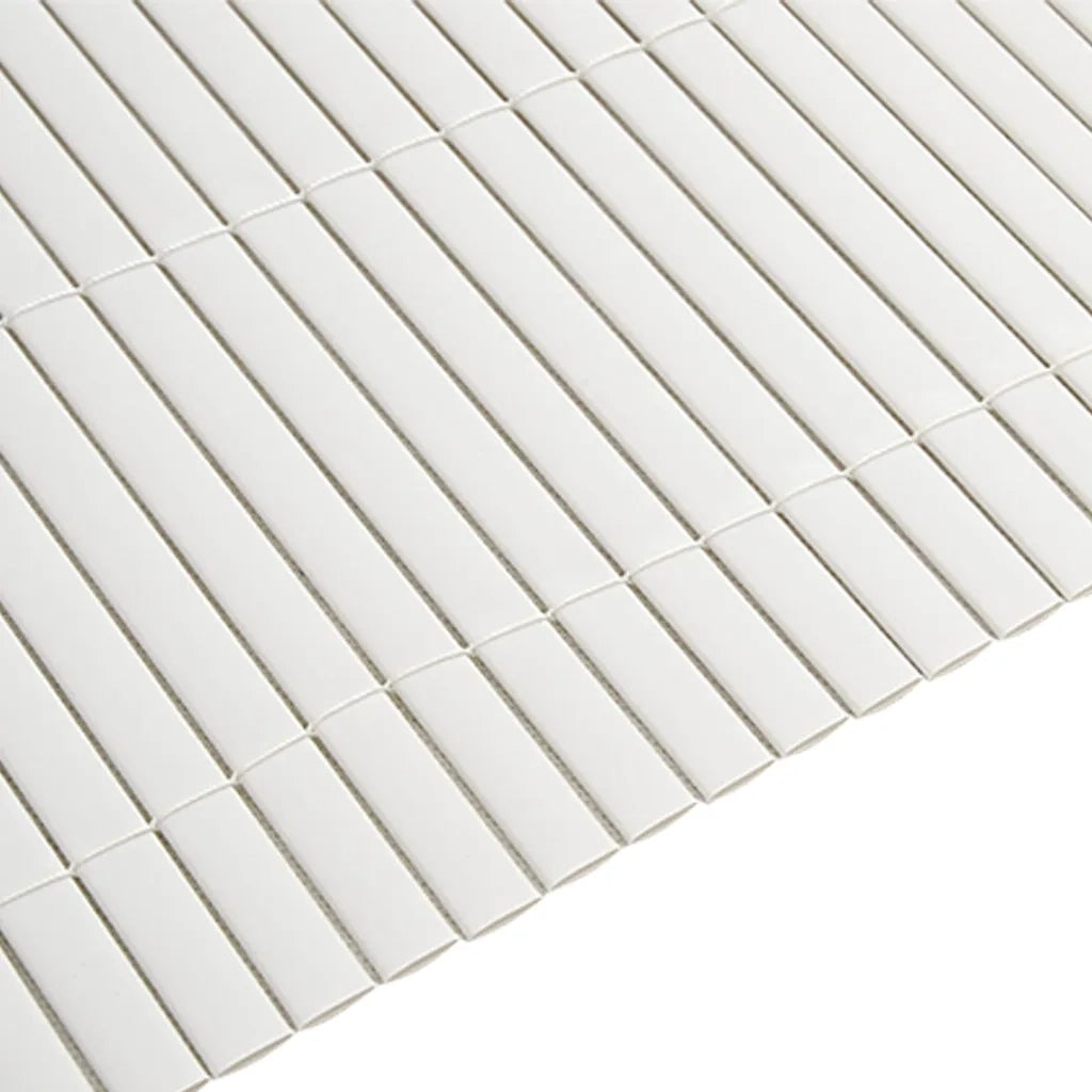 Recinzione da Giardino Bifacciale Bianca 1,8x3 m in PVC 42002618
