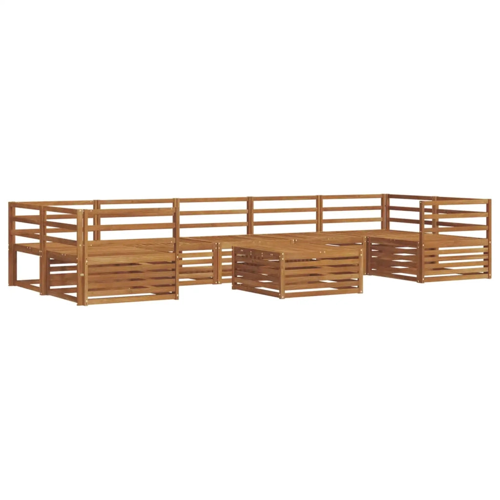 Set di divani da esterno 8 pcs Naturale