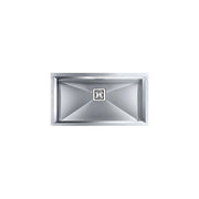 CM 012814X0012063 GLAMOUR Lavello da Incasso Monovasaca Sottotop in Acciaio Inox Satinato (86x45x19 cm) colore Inox Satinato