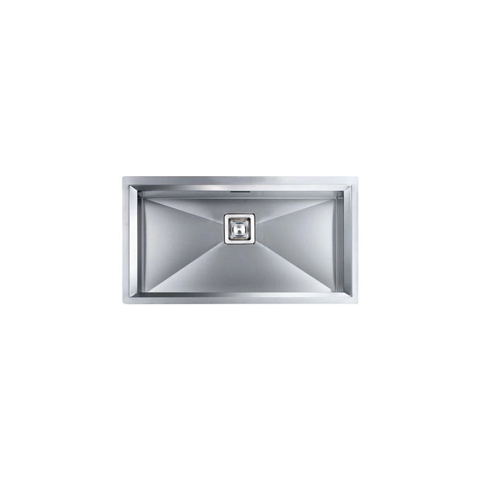 CM 012814X0012063 GLAMOUR Lavello da Incasso Monovasaca Sottotop in Acciaio Inox Satinato (86x45x19 cm) colore Inox Satinato