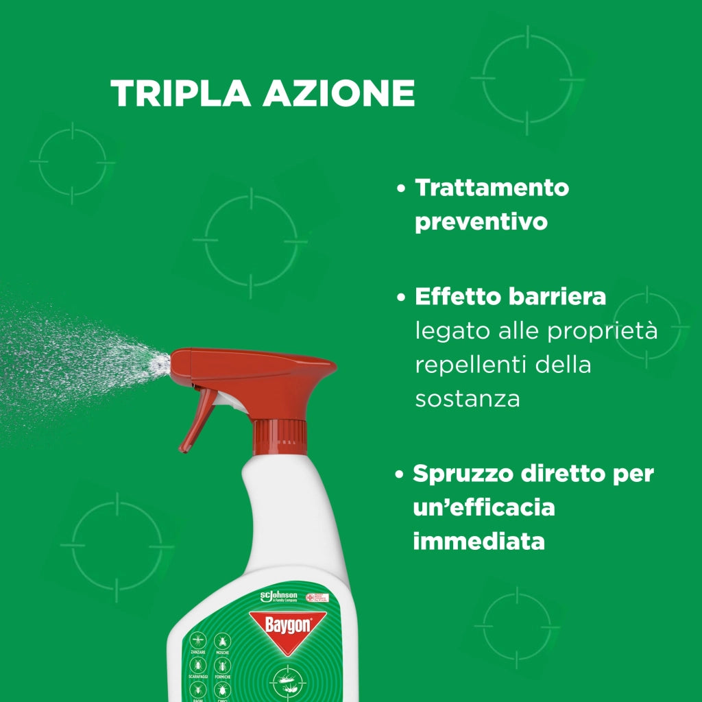 Insetticida Scarafaggi e Formiche ML.500 12 Pezzi Baygon