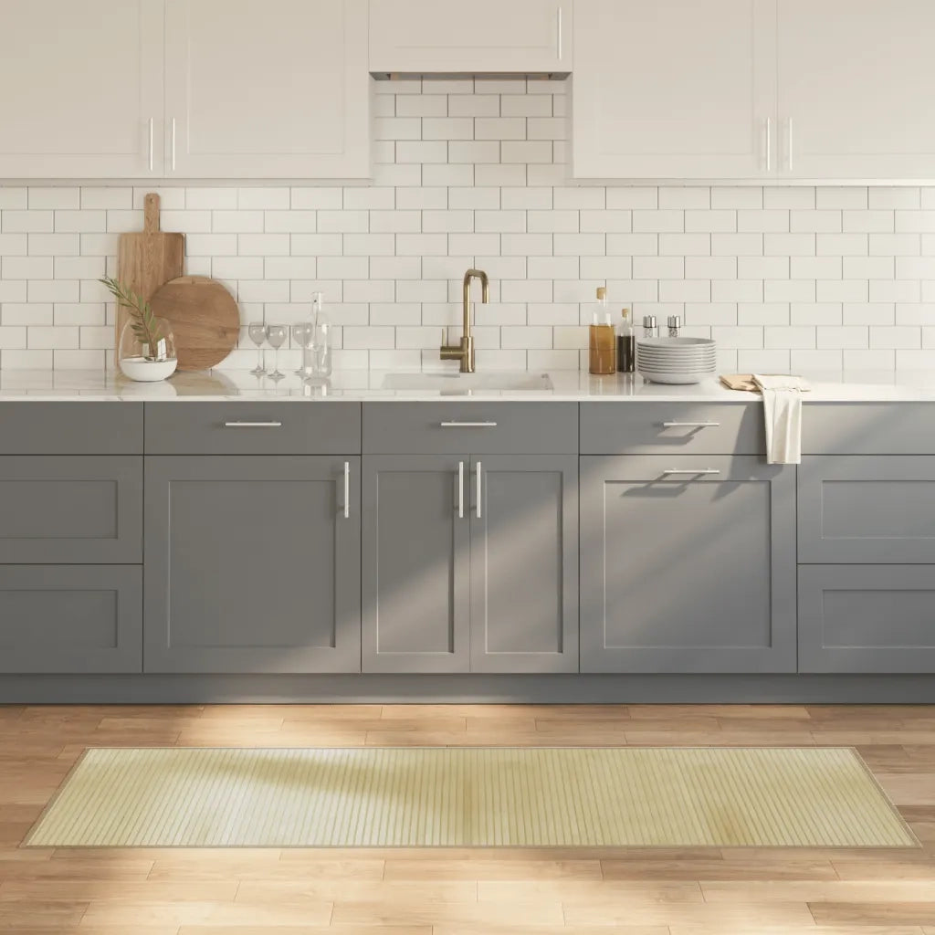 Tappeto del soggiorno | Tappeto Rettangolare Naturale Chiaro 60x200 cm in Bamb¨´