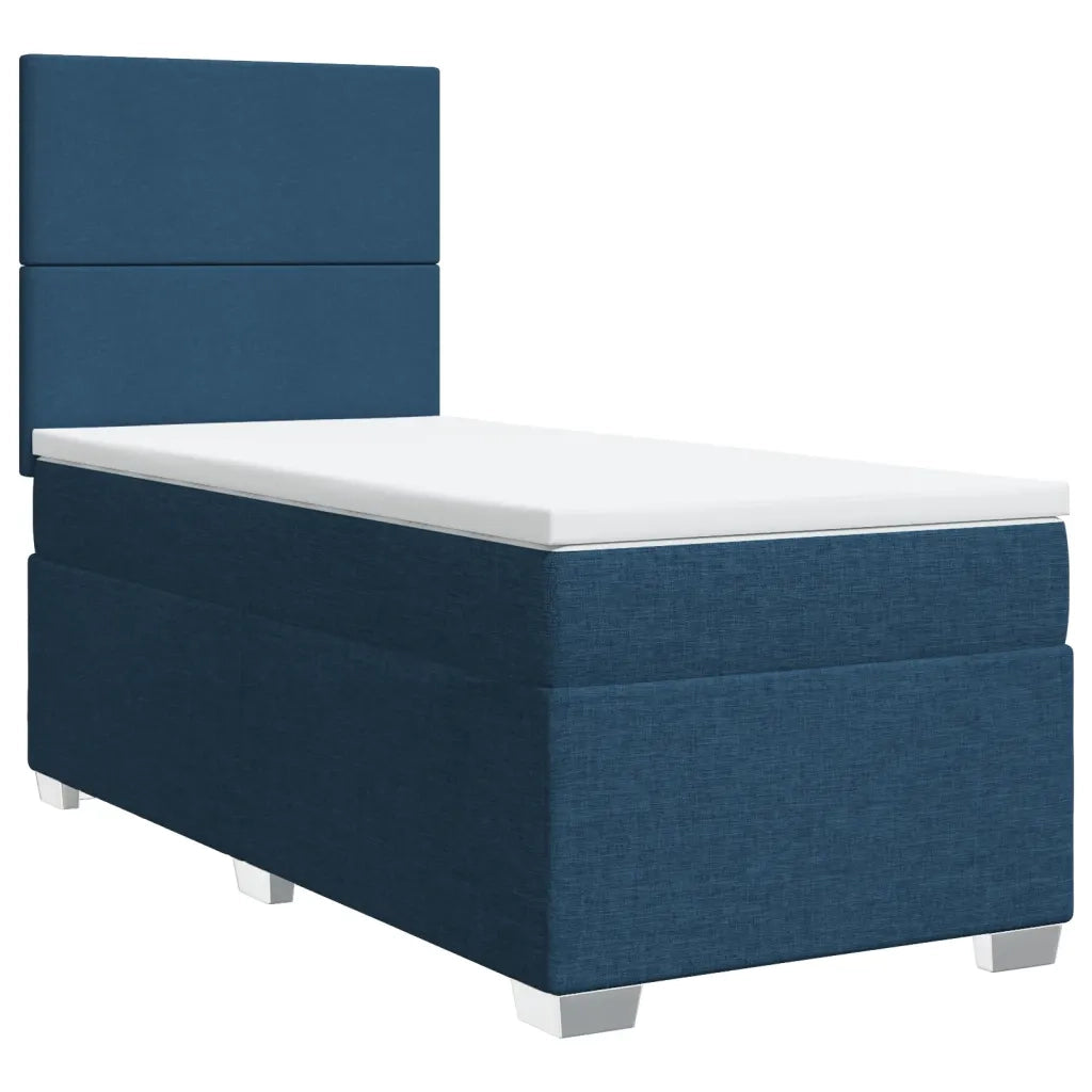 Giroletto a Molle con Materasso Blu 100x200 cm in Tessuto 3292698