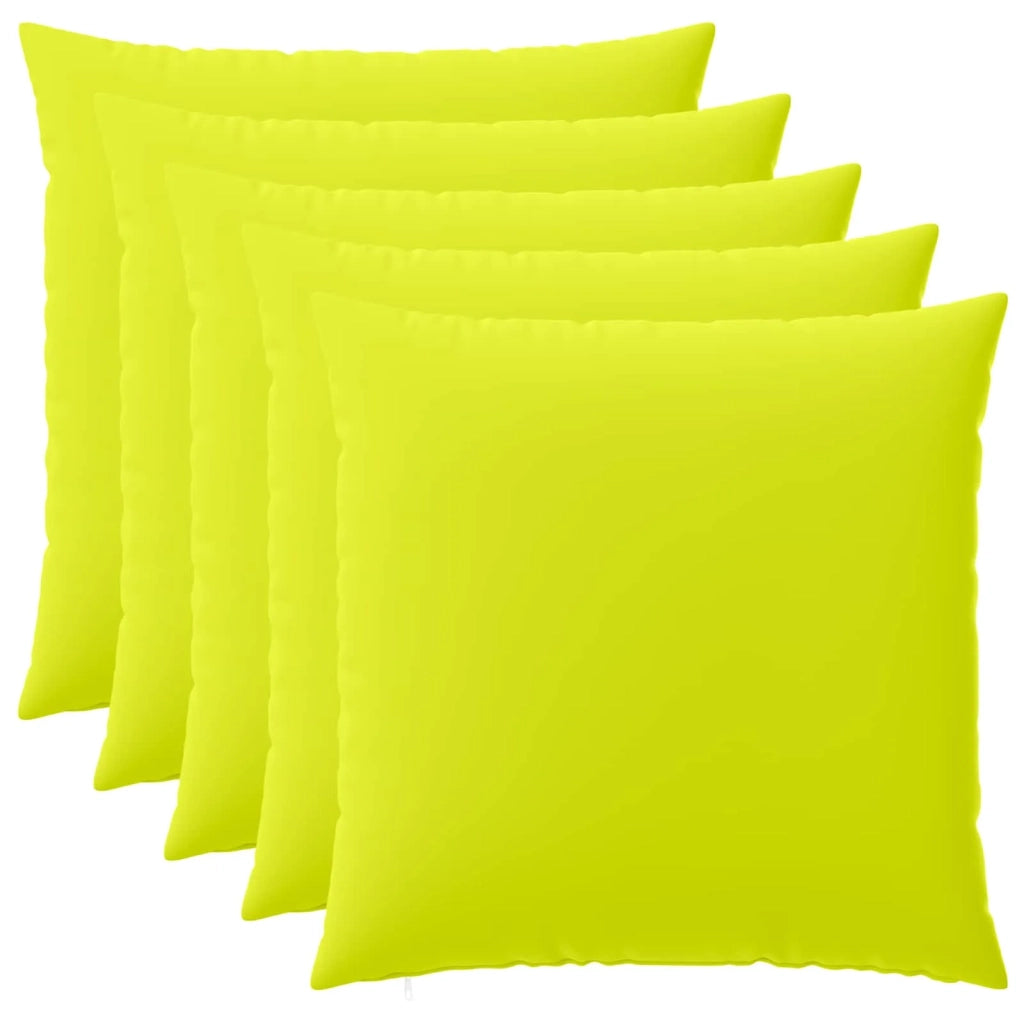 Federa 6 pcs HEERLEN Verde brillante. 80 x 80 cm Poliestere 913656