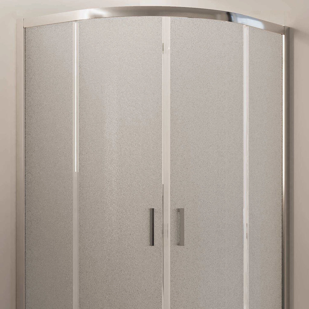 Box Doccia Semicircolare 80x80 H185 Stampato C 6mm mod. Ready