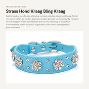 Collare per Cani Bling - Adattabile Dimensioni - Pelle Finta - Strass di Cristallo - Adatto per Cani Piccoli/Medie Grandezze/Grandi - 100% Nuovo - Collare