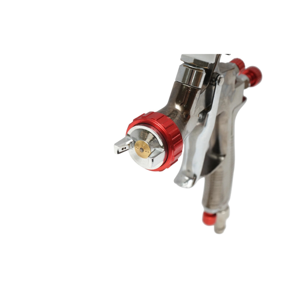 Pistola ad aria compressa professionale da 600 ml, ugello da 1,3 mm, portata 180 ml/min, pressione massima 3 bar.