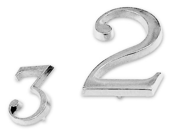 Numero 4 mm 80 cromato