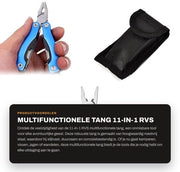Multitool 11-in-1 - Lame in Acciaio Inossidabile - Multifunzionale Tasca da Cucina - Compreso Taschino Oxford - Adatto per Campeggio - Duraturo e Resistente alla Corrosione - Lame Multifunzionali
