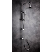 Colonna Doccia a Ponte Soffione 19x25cm Doccetta Acciaio Cromato