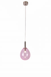 Lampada a sospensione Candellux Lukka LED 6W Ø18 cromo rosa