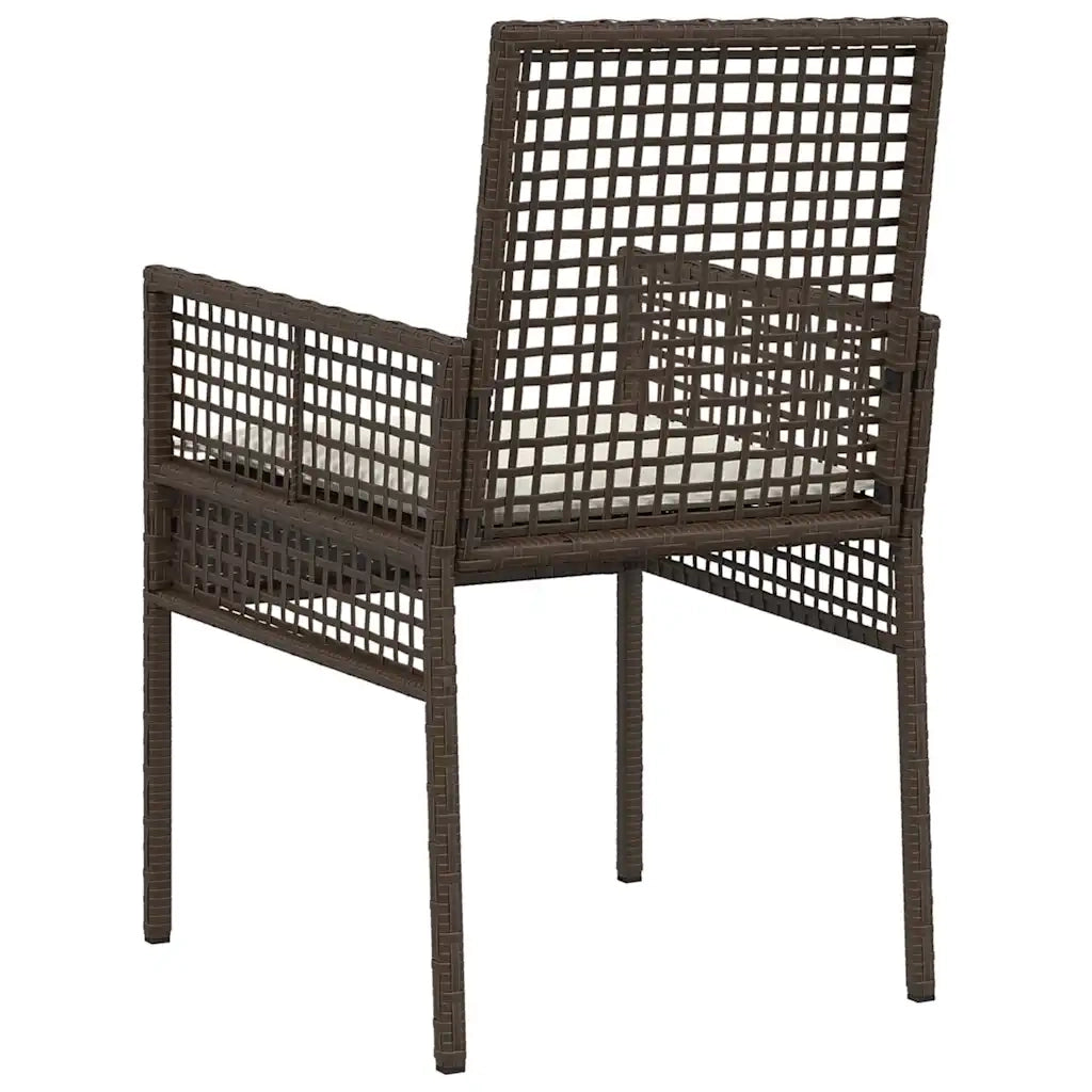 Sedia da Giardino 2 pz | Sedie da Esterno Marrone 55 x 53 x 85 cm polyrattan