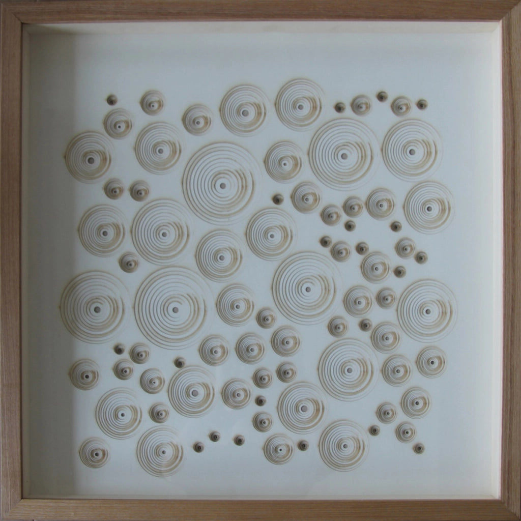 Quadro in carta arrotolata Atmosphere 60x60 fatto a mano