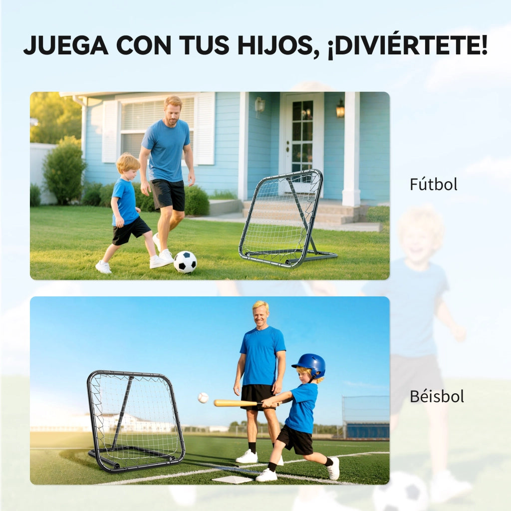 Rete da Allenamento Pieghevole ¨C Zephmum ¨C Nero 78x84x65-78 cm