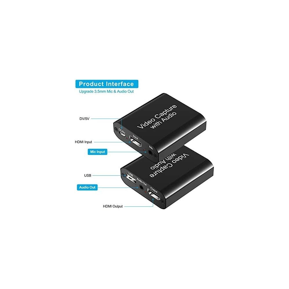 Trade Shop - Dispositivo Acquisizione Video Audio Registratore Q-hd485 Hdtv 4k Usb Computer -