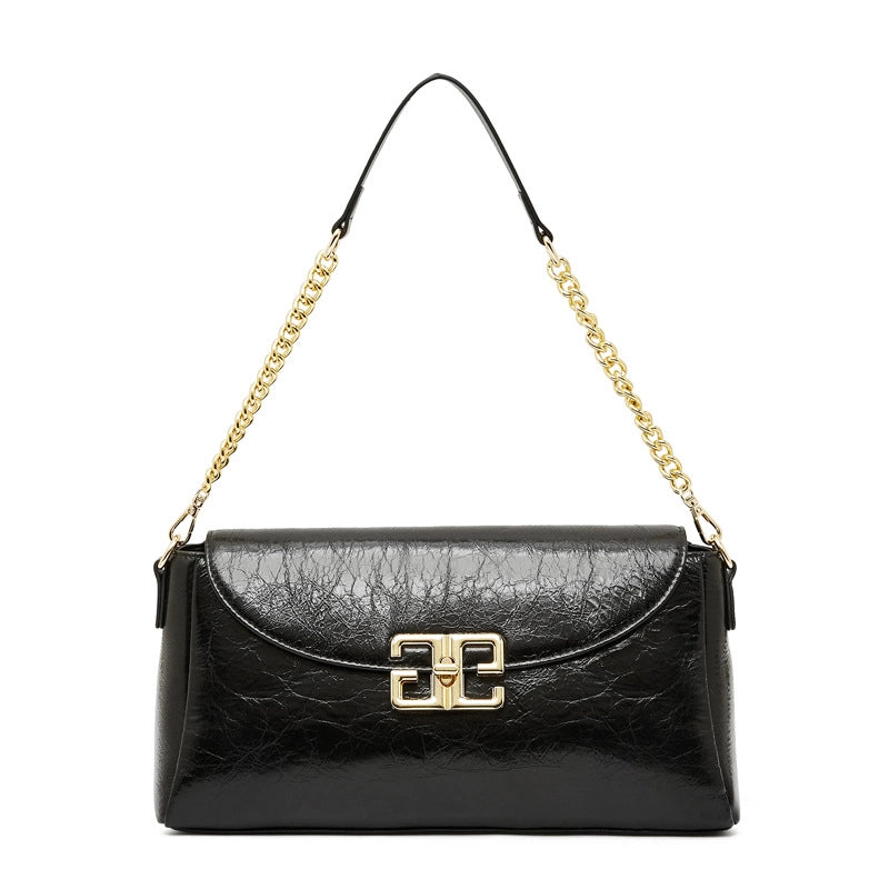 Borsa a tracolla da donna in vera pelle Lindy Small Bag nera