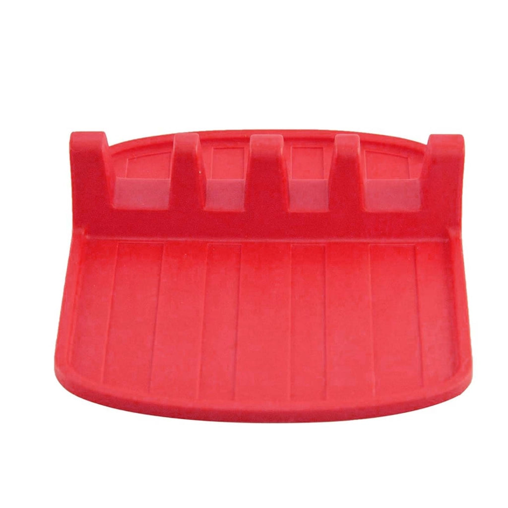 Porta cucchiaio compatto in silicone antiscivolo 15x14 cm Rosso Alpina