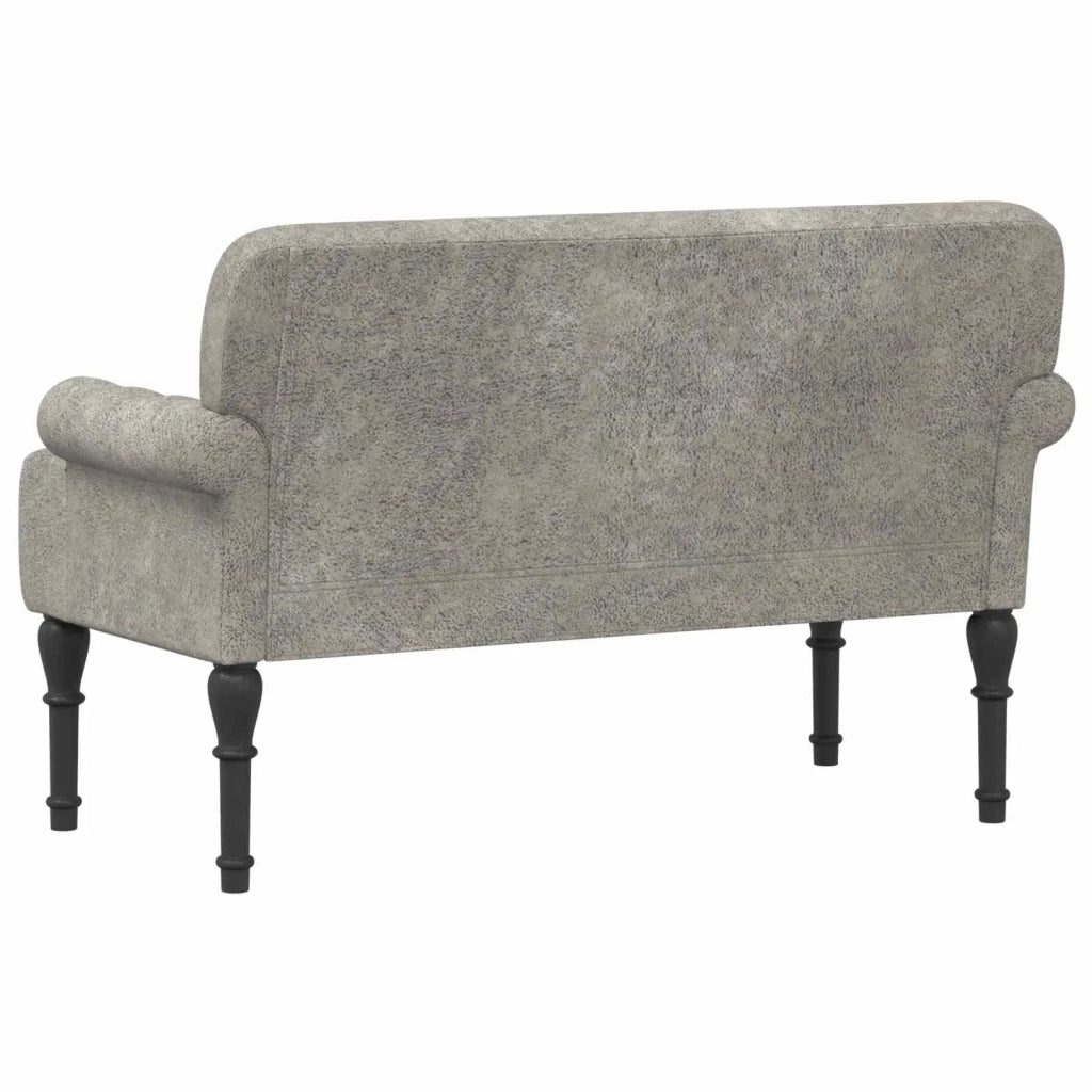Loveseat con bottoni imbottiti Grigio Chiaro 120 x 65 x 78 cm 42041840