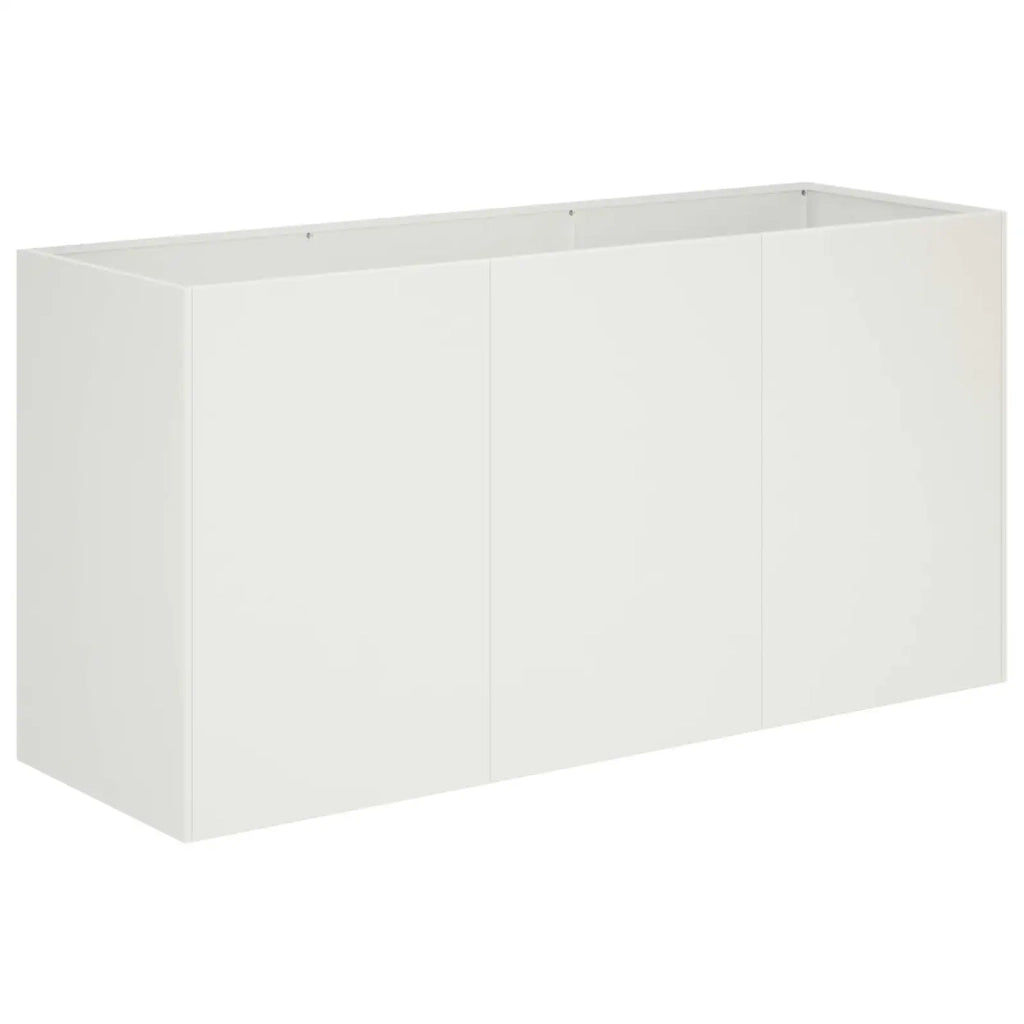 Vaso da giardino Bianco 120 x 40 x 60 cm 8005891