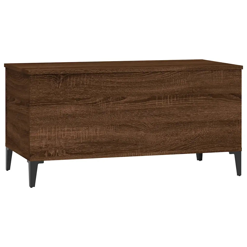 Tavolino Salotto Rovere Marrone 90x44,5x45 cm Legno Multistrato 819595