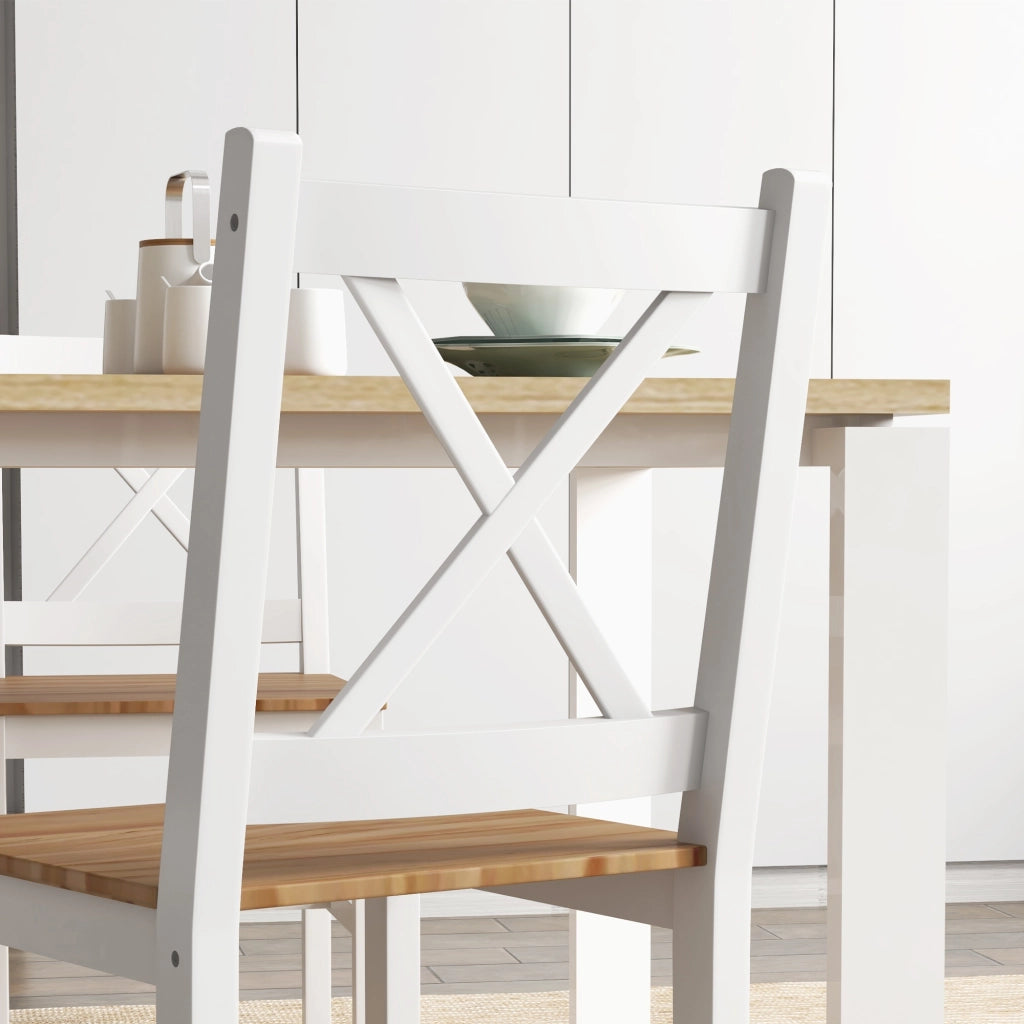 Set 4 Sedie da Pranzo Stile Casa di Campagna ¨C Xylo ¨C Struttura Bianca Design Moderno