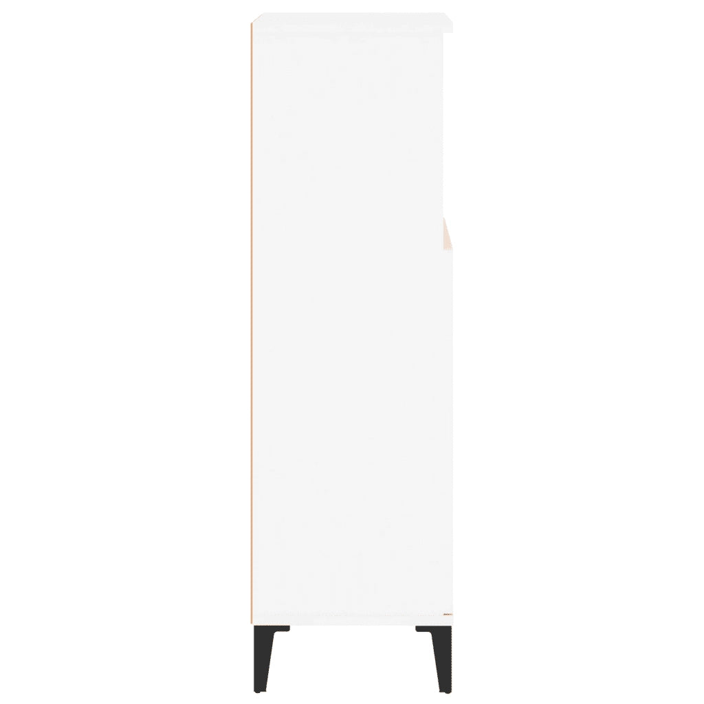 Armadietto da Bagno | Armadio da bagno Bianco 30x30x100 cm in Legno Multistrato