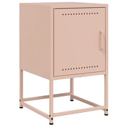 Comodino | Armadio da Notte | Mobiletto da notte Rosa 36x39x60,5 cm in Acciaio