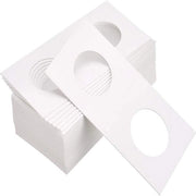 Munthouder per 100 pezzi - Materiale cartone/Mylar - Muntflip - 25 mm/31,5 mm - Muntenhouder per lunga conservazione - Protezione per le monete - Muntenhouder