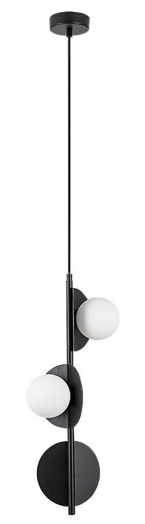 Lampada a sospensione Jules nera 3xG9 vetro Rabalux