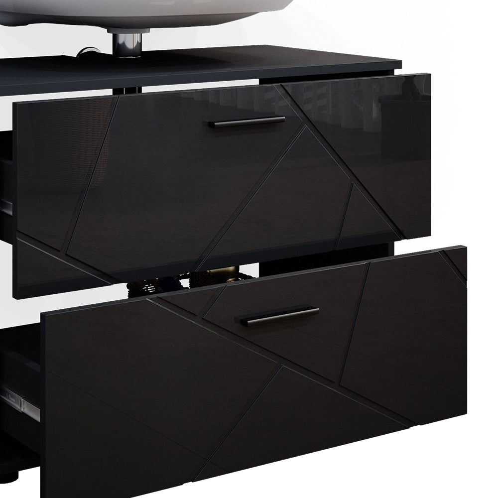 Vicco Mobile sottolavabo per bagno Antracite lucido 80 x 58.6 cm