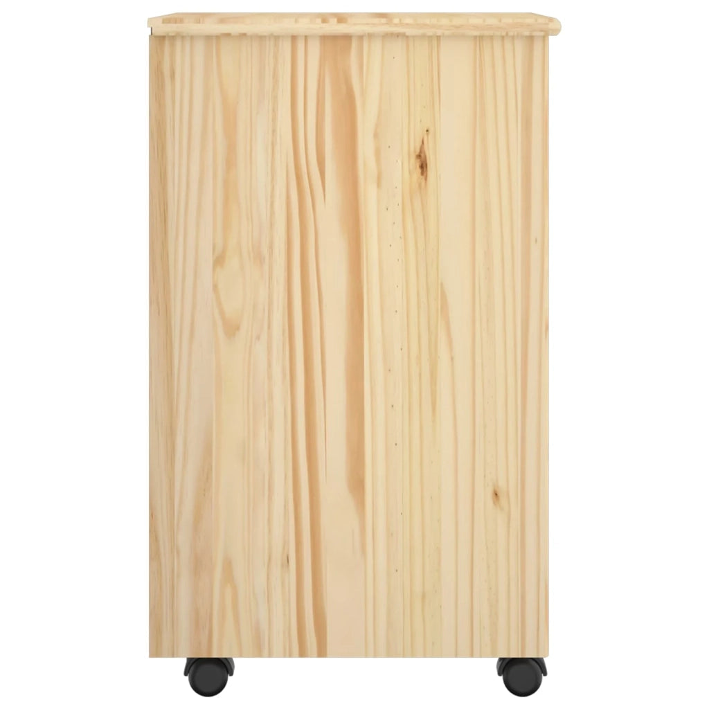 Mobile con Ruote con ruota Marrone 65,5 x 34 x 39 cm