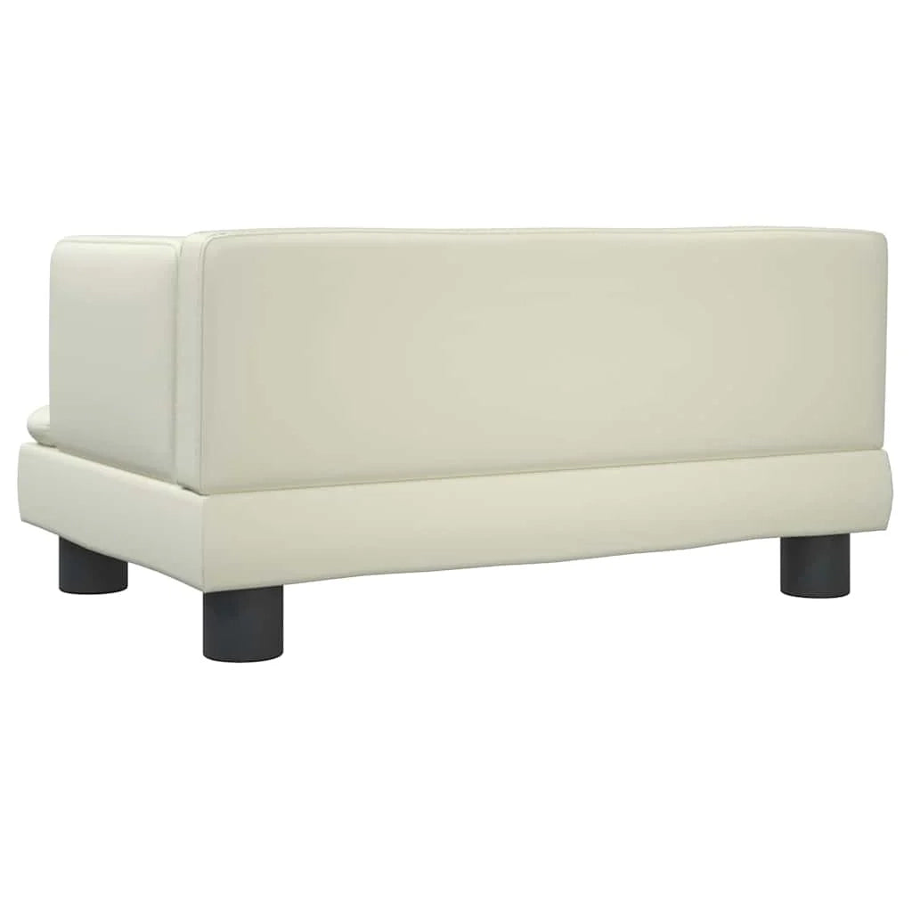 Divano letto per cani comodo 60 x 40 x 30 cm crema similpelle 02_0042719