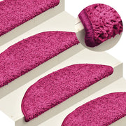 Tappetini per scale 30 pz 56x17x3 cm rosa semicircolari 3365809