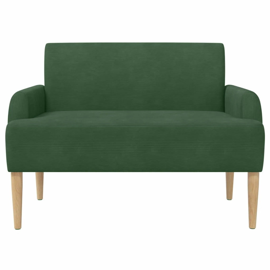 Loveseat con bottoni imbottiti Verde Giungla 116 x 67 x 81 cm 42041793