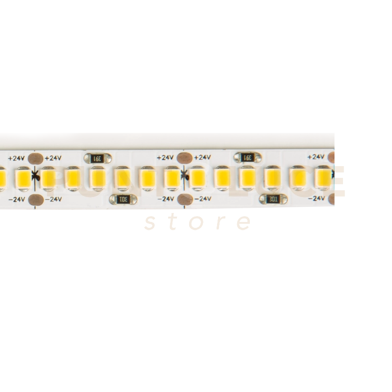 STRIP LED SMD 2835 240 LEDm - 50.000h 8 x 5000mm 15 Wm IP65 1400 lmm 3000 K