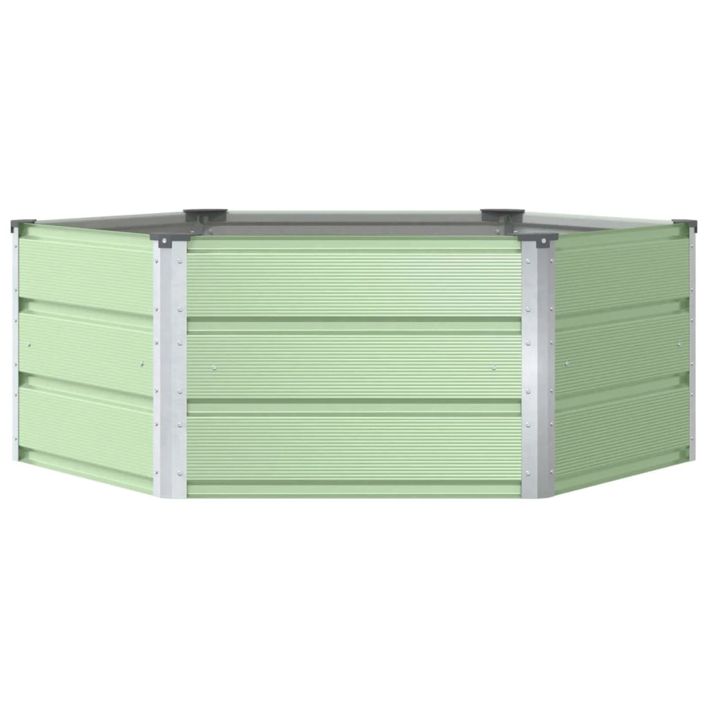 Fioriera | Cassetta per fiori | Vaso Verde Pastello 129 x 129 x 45 cm Acciaio