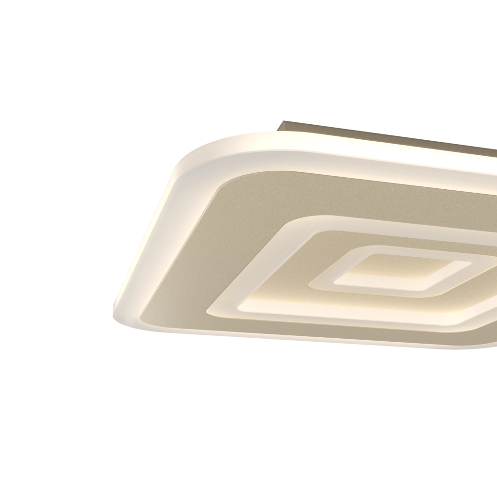 ZOOM APPLIQUE PLAFONIERA QUADRATA 35X35 SABBIA CCT SWITCH 3000-4000°K 34W - CRI 90 3400 lm