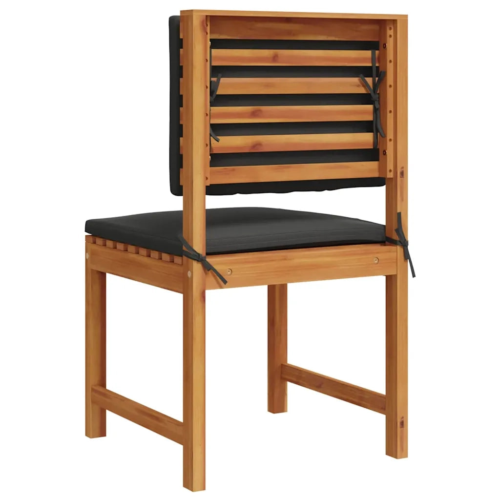 Sedia da Giardino 2 pcs Marrone Legno massello di acacia 4107156