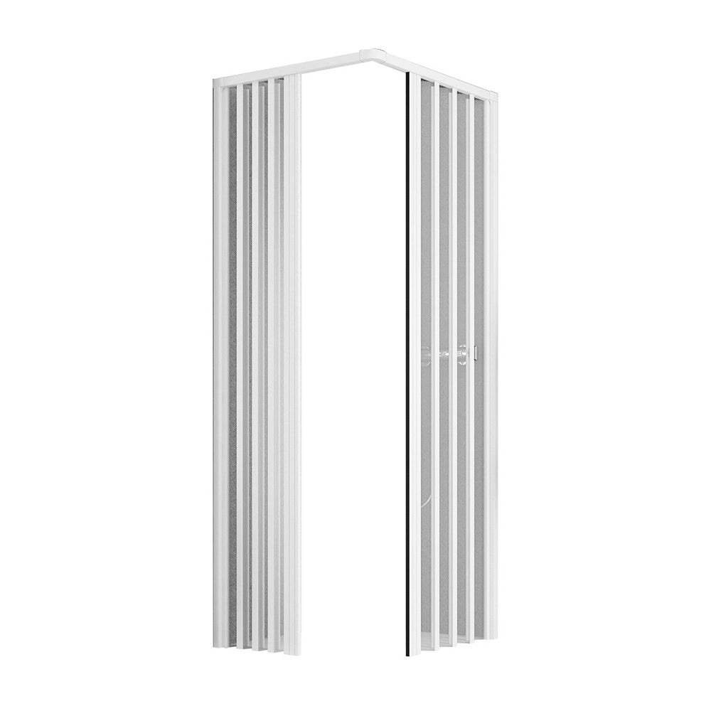 Box doccia per disabili angolare 90x90 con ante a soffietto in PVC