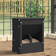 Mangiatore per conigli Nero 20 x 12,5 x 25 cm 874588