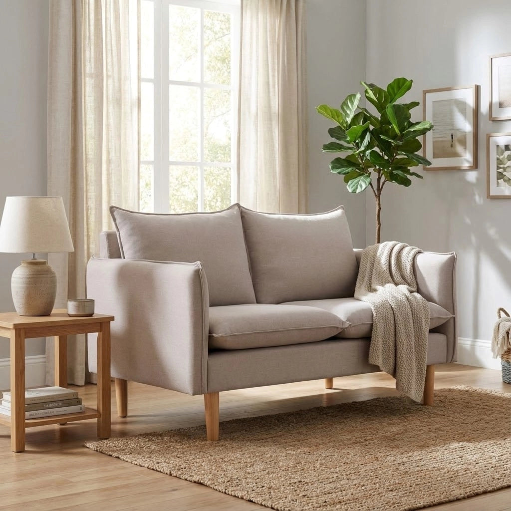 Divano 2 posti stile scandinavo in Tessuto cm 130x84x82 - LEO