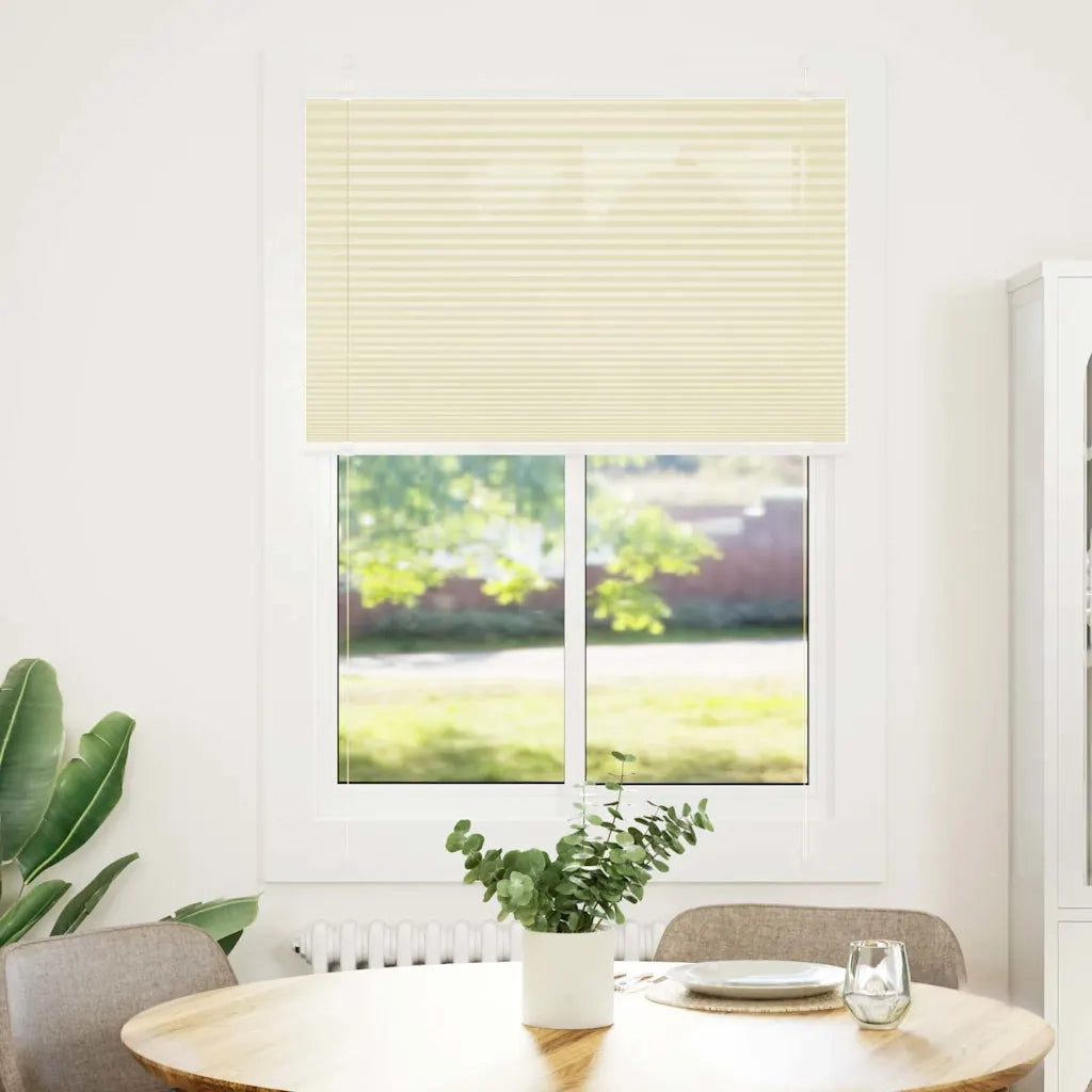 Tenda Plissettata | Tenda pliss¨¨ Crema 100x150 cm Larghezza Tessuto 99,4 cm